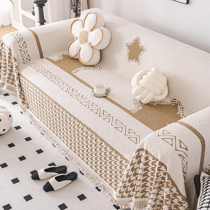 

Плюшевое утолщенное полотенце для дивана, полное покрытие, стиль Ins, универсальный пылезащитный универсальный чехол для дивана, зимняя подушка, одеяло 180*130cm