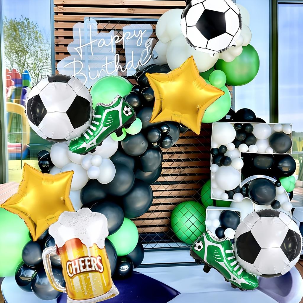 5pcs Football Theme Balloon Set Football Shoe Shaped Beer Mug Balloon Sports Theme Party Decoration Football Game Photo Props