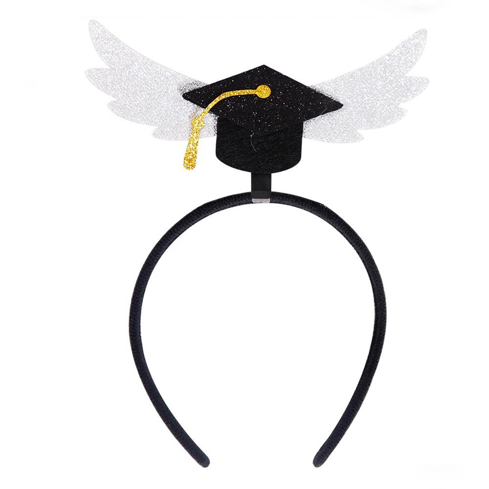 Celebrate Graduation Cap Headband Non-slip Graduation Hat Hairband  Elementary School