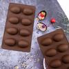 Egg Shaped Silicone Mold for Baking 8-Cavity Food-Grade Non-Stick Chocolate Molds Flexible Easter Freezer Molds Dishwasher Safe Cake Jello Ice