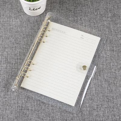 A5 PVC Binder Cover with Stainless Steel Hardware Glitter Design Ring Binder for Notebook Protection Planner Diary Business
