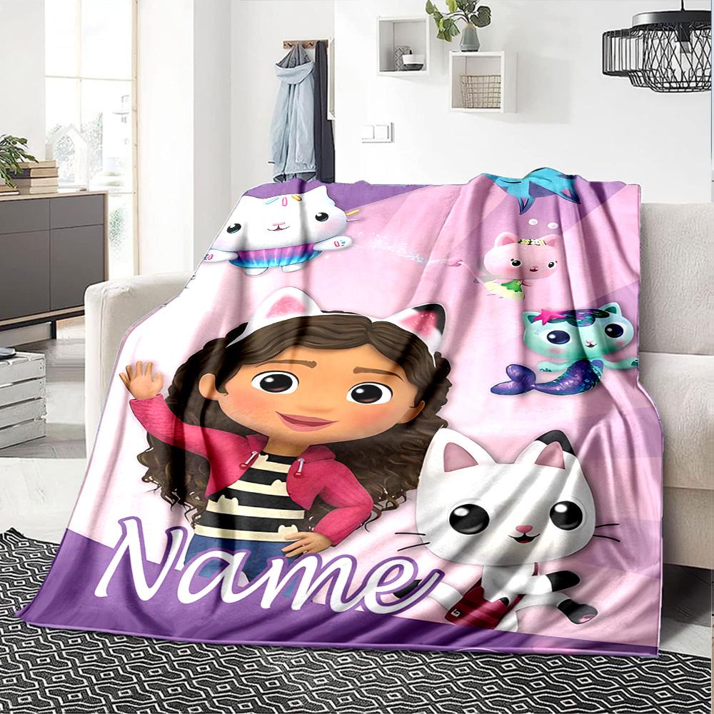 Customizable Gaby's Bubble House4 Throw Blanket – Personalized Name, All-Season Cozy Snug Blanket, Machine Washable, Personalized Blanket