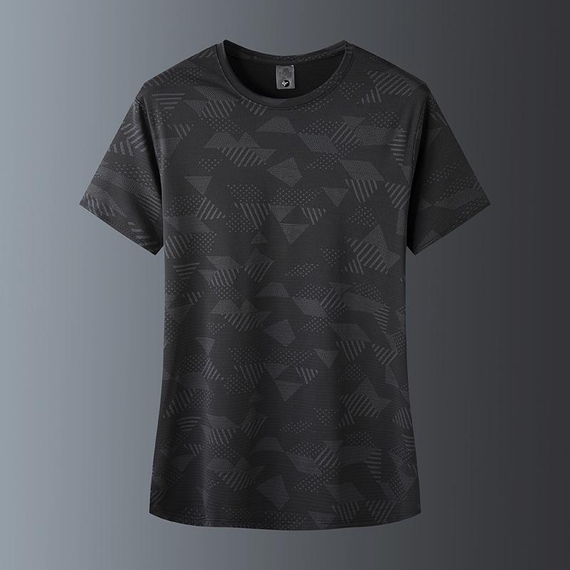 

Ice Silk Quick-Dry Crew Neck Summer T-Shirt - 2025 Breathable Short Sleeve L