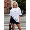 New Letter Printed Top Western Style New Fashion Casual Loose Print Letters T-shirt Top