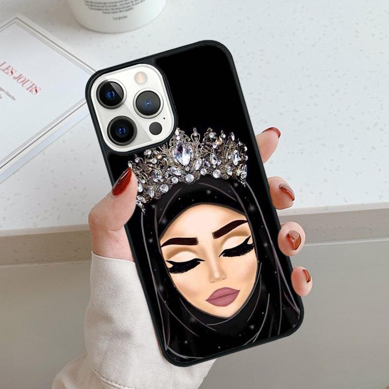 Arab Woman With Niqab Face eye Phone Case For iPhone 17 Air 11 12 13 14 15 16 Pro Max Cover For iPhone 17 Air Max Plus