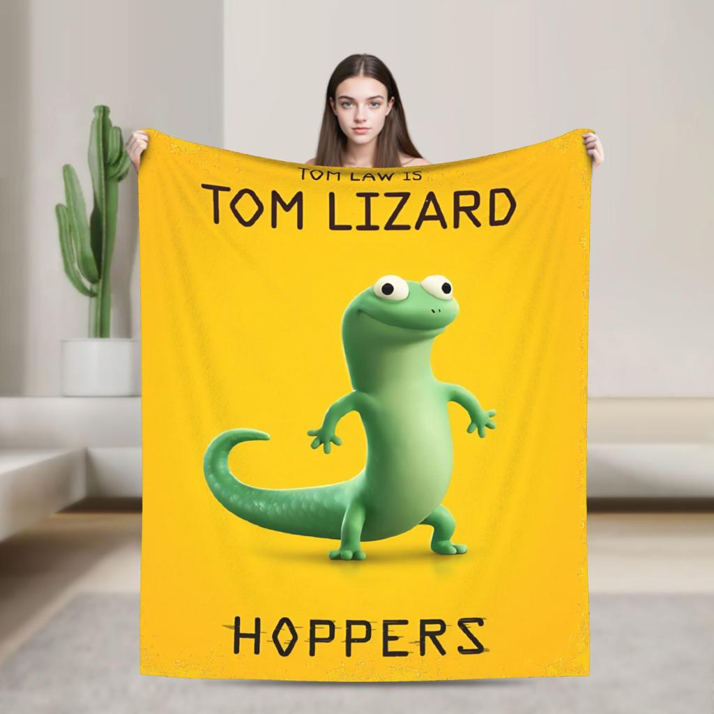 Tom Lizard Hoppers Cartoon Fleece Throw Blankets Blankets for Sofa Outdoor Super Soft Bed Rug,