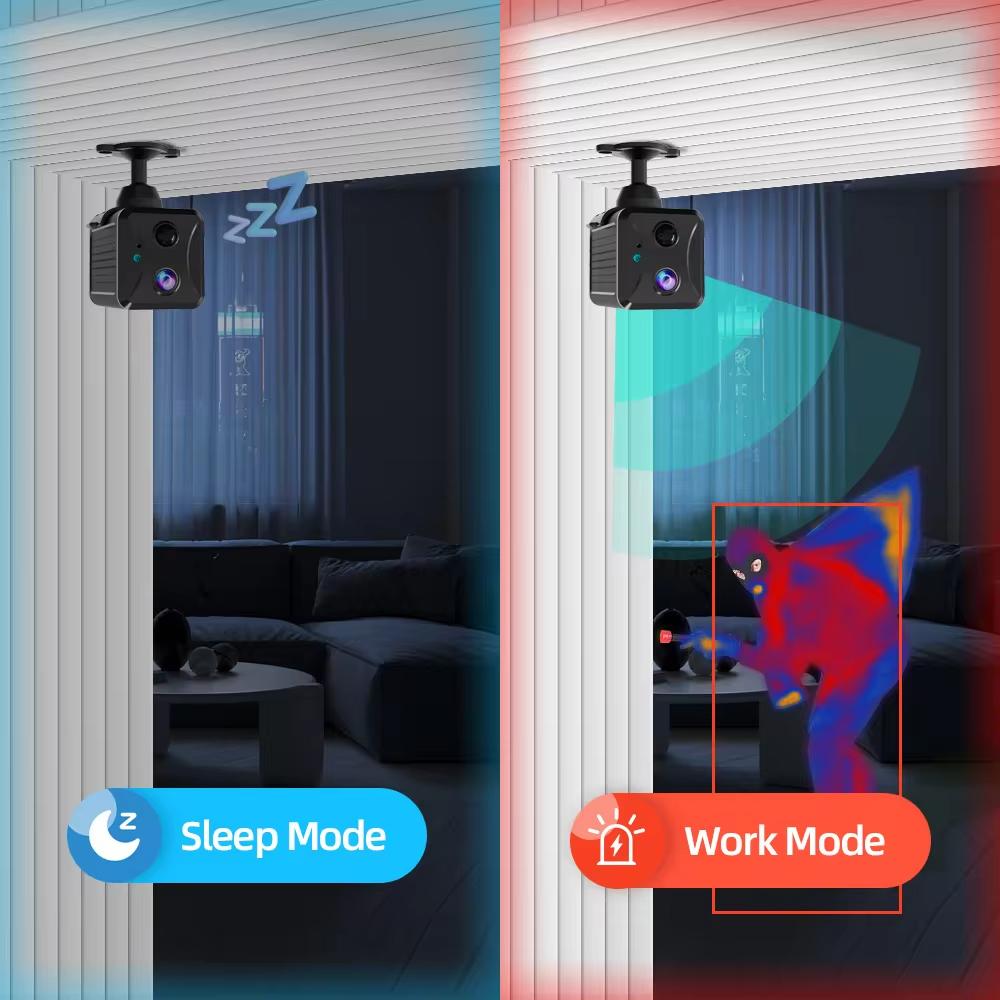 Ubox Mini 4G Security Camera SIM Card or Wifi 5MP Survalance IP Camera 3800 MAh Big Battery Low Power Voice Intercom CCTV Camera