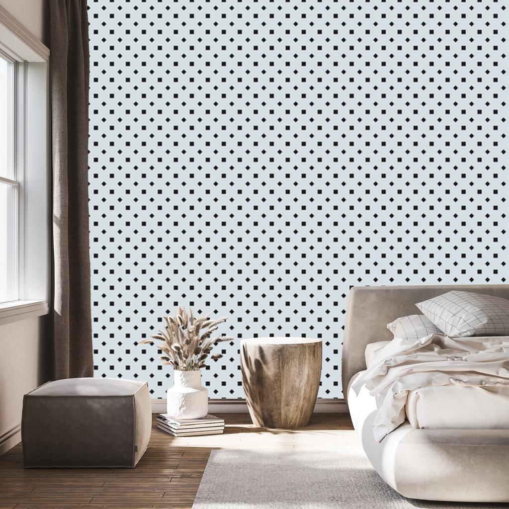Light gray and gray dots wallpaper for living room and bedroom 50x1000
