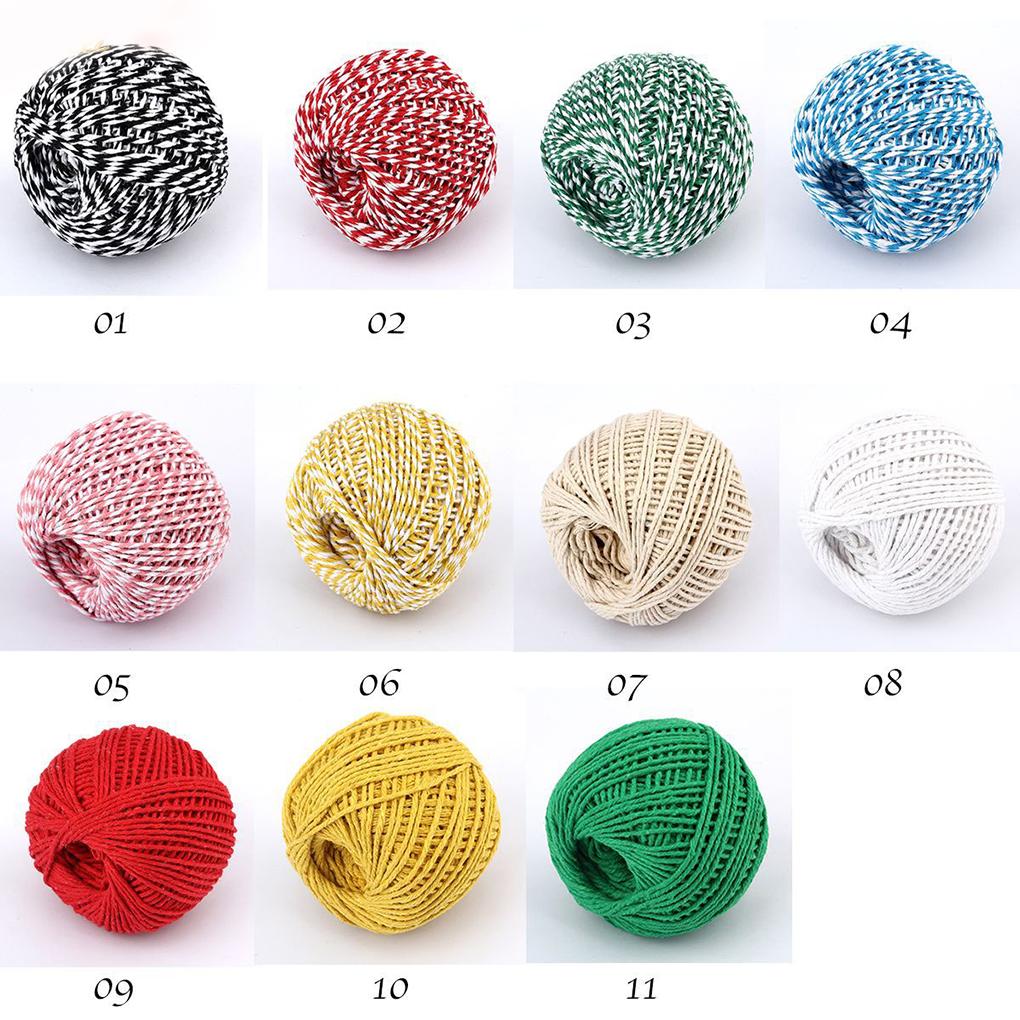 Cotton Thread Hats Colored Wires Multipurpose Sewing Rope Handicraft Multicolored Knitting Supply Professional DIY Ropes
