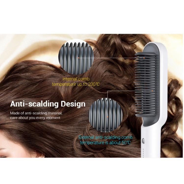K-SKIN KD380 Hair Straightener Electric Straight Hair Curler Comb Brush PTC Heating Ceramic Straight Hair Brush