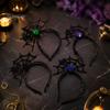 Lightweight Festival Headgear Halloween Spider Web Headband, Black Lace Choker Collar with Rose, Wizard Costume Headband Accessory for Women