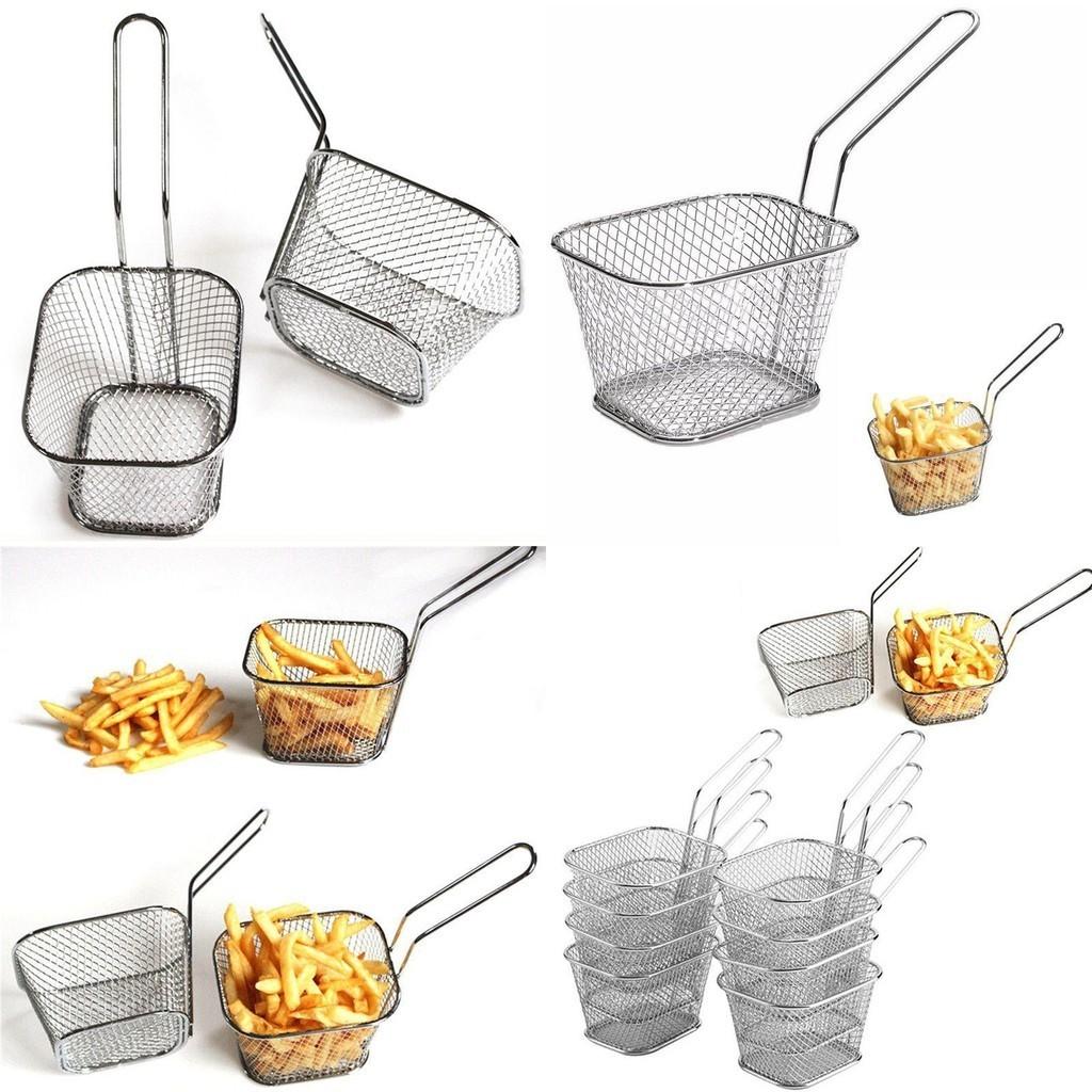 High-quality Wrought Iron Mesh Basket For Perfectly Fried Snacks Non-toxic Anti-corrosion