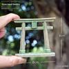 Kyoto Sand Table: Genshin Impact Style Ornament with Torii Bonsai.
