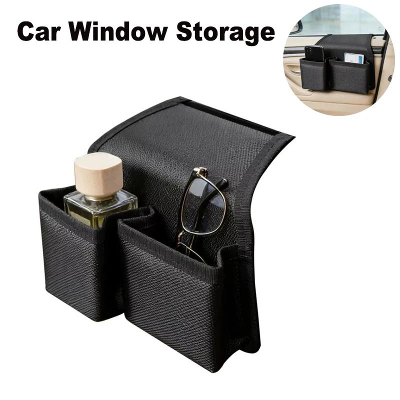 Multifunctional Car Window Organizer Box Side Door Window Storage For Travel Business Trip Camping Daily Commuting Vehicle Sedan