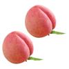 2pcs Artificial Peach Fruit Realistic Faux Fruits Peaches for Home Kitchen Table Decoration and Photography Props