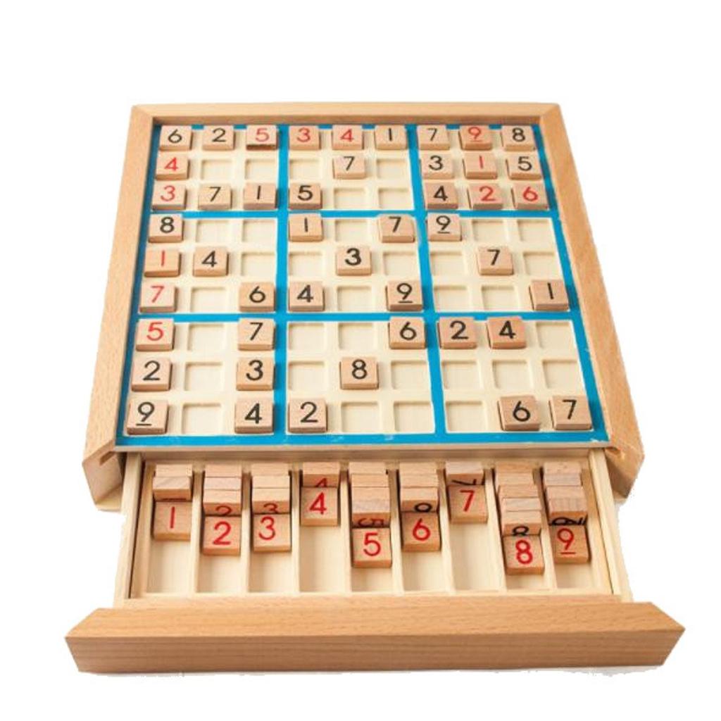 Sudoku Wooden Board Game Tabletop Game Sudoku Sudoku 9 Block Puzzle Brain Training Educational Toy Adults and Children Can Enjoy Over and Over Again