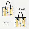 Fashion Geometric Pattern Tote Bag Casual Portable Daily Use Shoulder Bag for Women