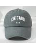 Chicago USA Buchstabe Baseballkappe Verstellbar Snapback Atmungsaktive Jeansmütze Lässig Outdoor Sport