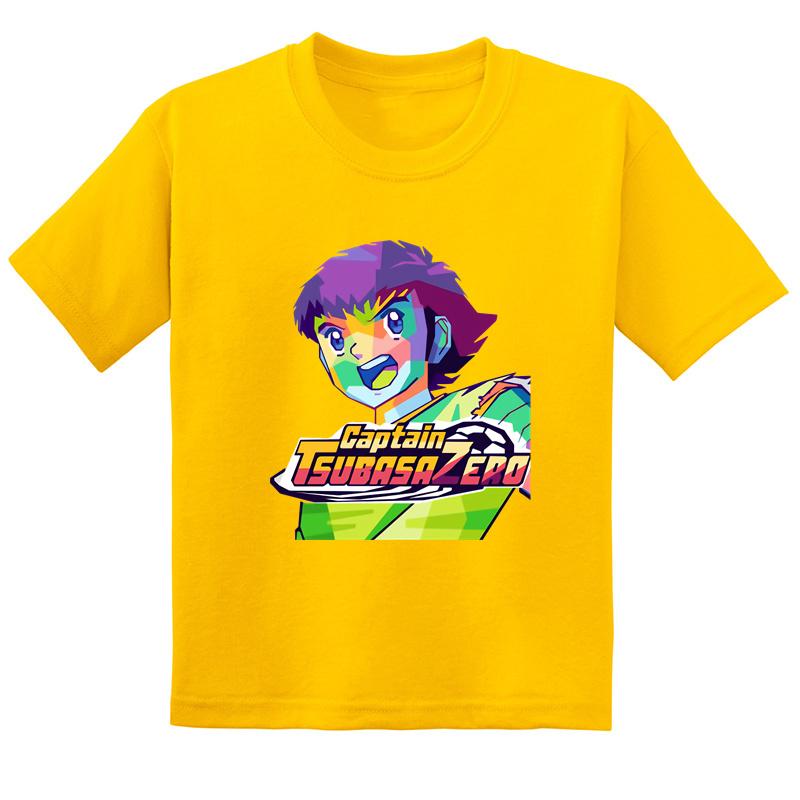 Hot Sale Anime Captain Tsubasa Le Petit Footballer Print Kids T-shirt Baby Boys Girls Clothes Summer Children Cotton T Shirt