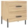 Nightstand, Sonoma Oak, 40X35X47.5 Cm Wood-Based Material