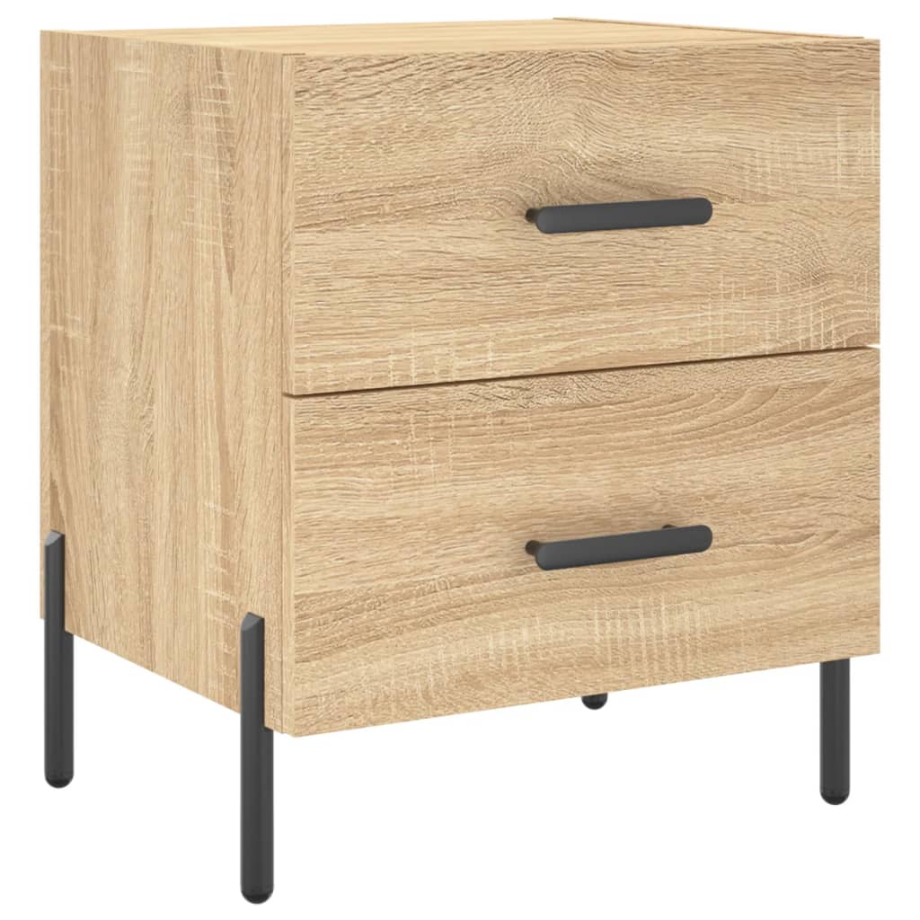 Nightstand, Sonoma Oak, 40X35X47.5 Cm Wood-Based Material