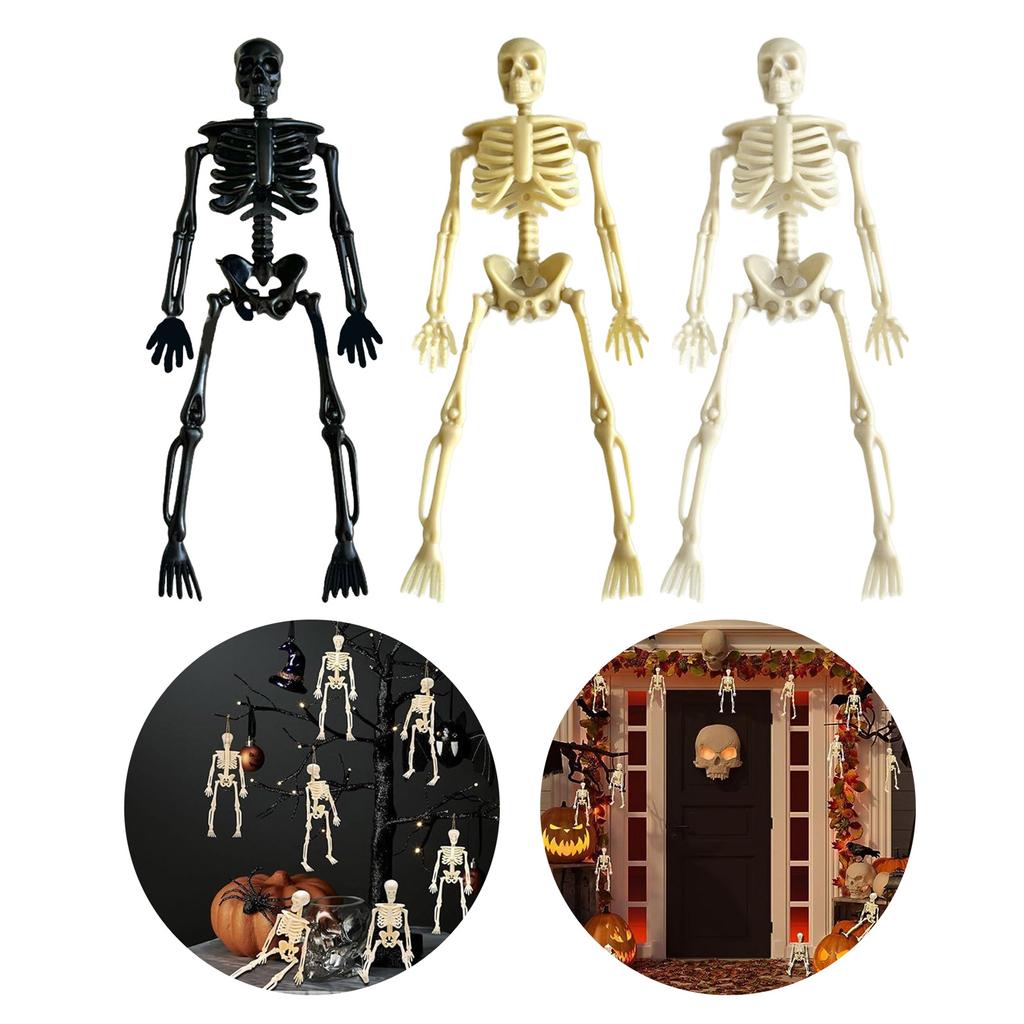 Unique Halloween Skeleton Figurine Set Halloween Skeleton Sculpture Ornament For Haunted House And Party Decoration