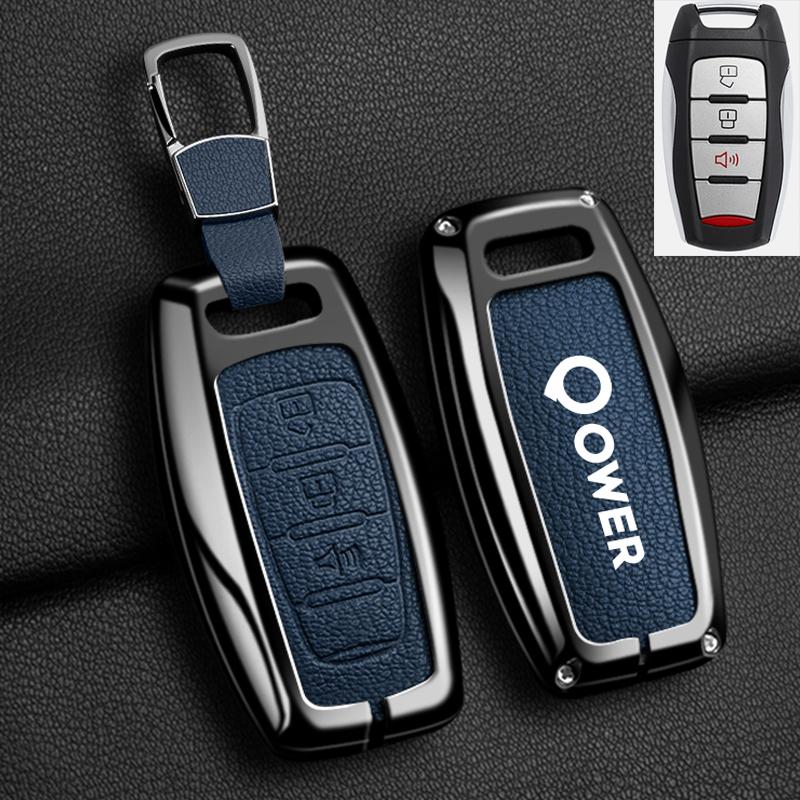 

Car Remote Key Case Cover For Great Wall Ower Gwm P Series Pickup Auto Zinc Alloy Leather Protecto Keychain Accessorie