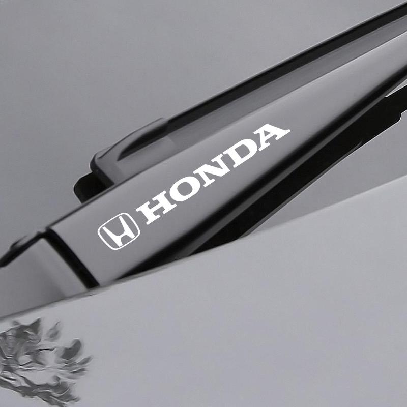4Pcs Car Door Handle Stickers Tire Rear View Mirror Decals For Honda Fit Mugen Insight Type S R VTEC DOHC Modulo Vezel Legend