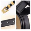 Classic Leather Belt For Men With Pin Buckle Fashion Dress Waist Accessory