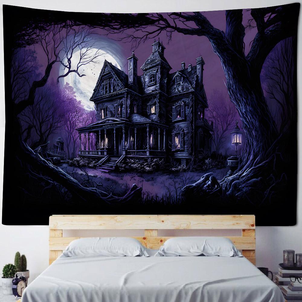Owl tapestry printed wall hanging psychedelic bohemian hippie witchcraft home background fabric Kawaii art decoration
