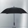 Dlouhý automatický deštník Silný větruodolný UV ochrana Business Černá guma Přenosný s obalem Venkovní rovná rukojeť Deštník