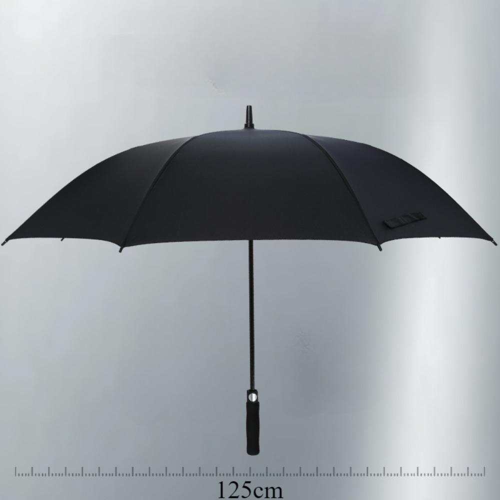 Long Automatic Umbrella Strong Windproof Uv Protection Business Black Gum Portable With Cover Outdoor Straight Handle Umbrella
