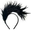 Flapper Feather Headband Burlesque Headpiece Flapper Headpiece Feather Headband