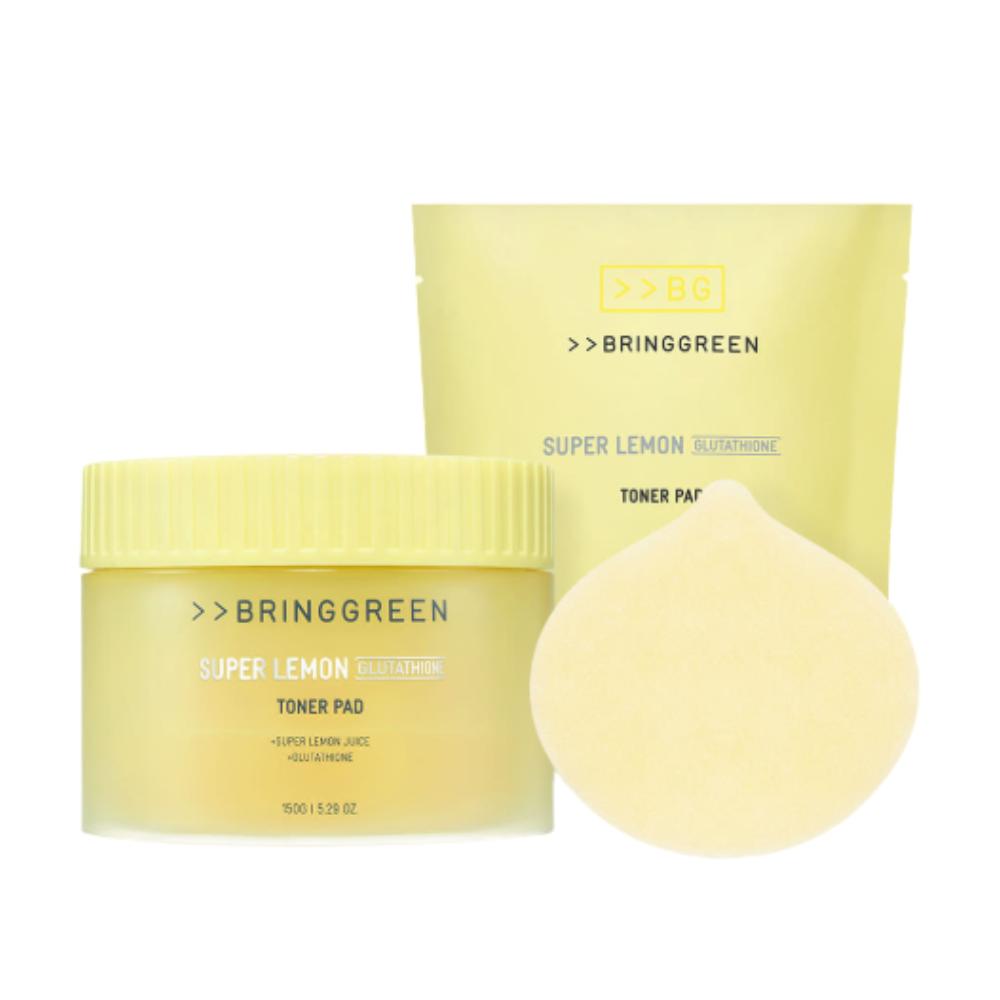 

Bring Green Super Lemon Glutathione Toner Pads 90+90 – Brightening & Tone Care Pads