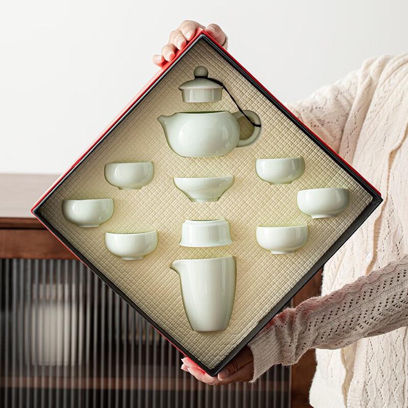 Sui's Jadeite Ceramic Kung Fu Tea Set