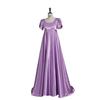 Bridgerton Inspired Gold Velvet Two-Piece Medieval Gown with Long Skirt for Stage Performance
