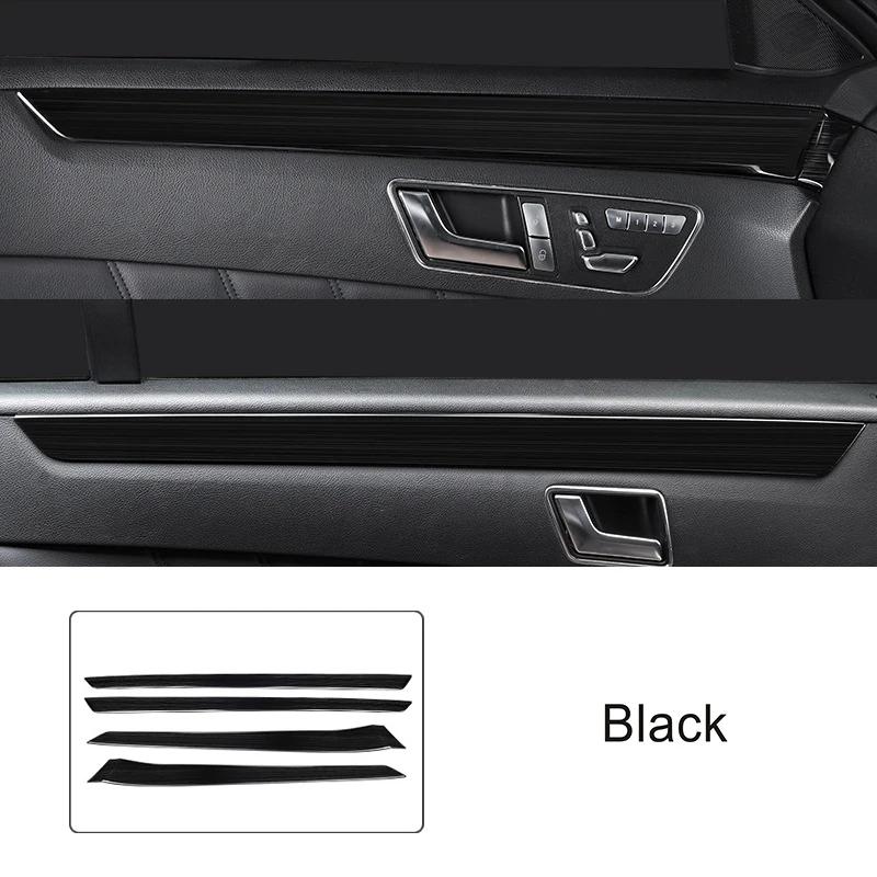 

2025 Hot Racing Grills Stainless Steel Door Decoration Strips For Mercedes Benz E Class W212 2010-2015 Car Styling Interior Acce чёрный