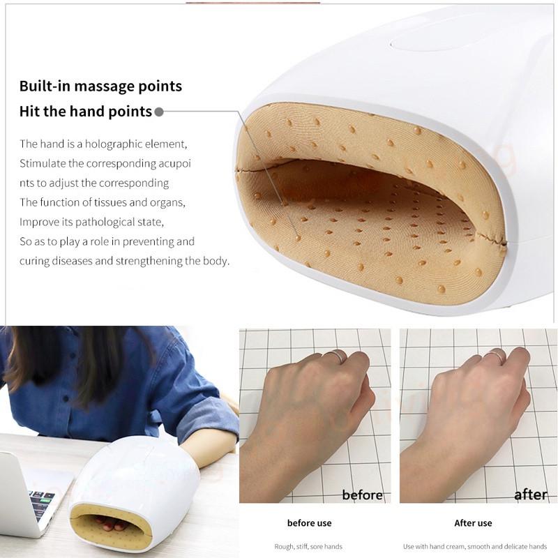 Palm Finger Massage Hot Compress Physiotherapy Instrument Portable Electric Hand Massager Hand Acupoints Kneading Massager