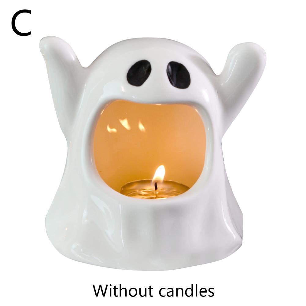 

Креативный подсвечник в виде трепещущего призрака, подсвечник-призрак, настольные подсвечники, украшения, хэллоуинская декорация, ремесло для сцены ужасов