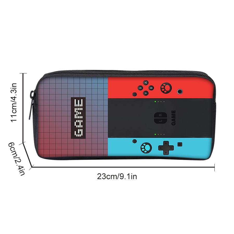 Games Console Single Layered Pencil Case For Boy/Girls Children Best Gifts 2D Flat Cartoon Teenager Pencil Pouch School Supplies