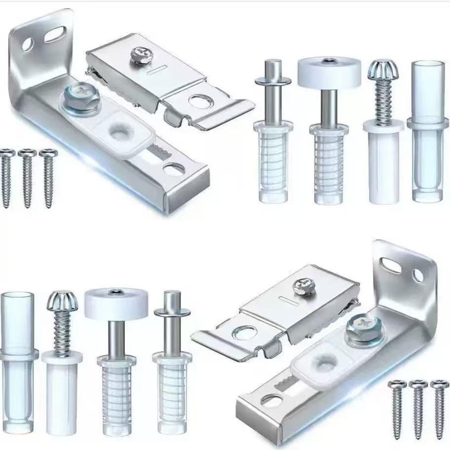 Folding Door Hardware Set With Metal Top Rollers For Home Renovation