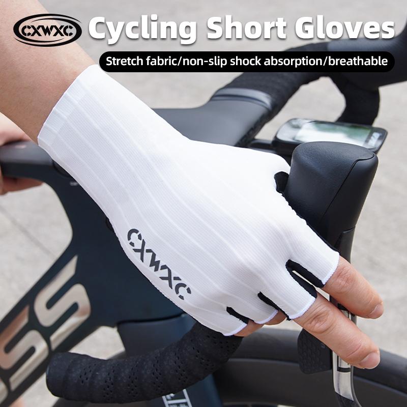 CXWXC Cycling Half Finger Gloves Men Women Breathable Anti-slip Glove Fitness Sport Training Gloves With Extended Wrist Guard 6
