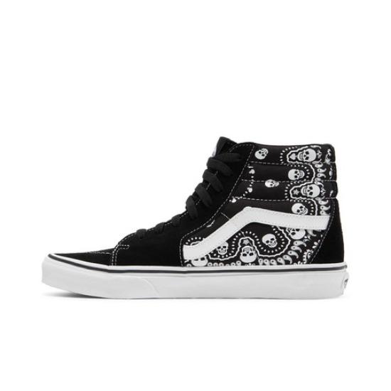 

Vans Sk8-Hi Bandana - Black VN0A32QGD9S Men s Shoes EU 40.5 белый/чёрный