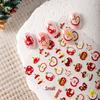 Cute Bow Knot Apple Firework Nail Art Stickers – Embossed DIY Adhesive Nail Decals