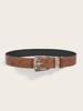 Pattern Flower Fashion Metal Buckle Decoration Women Casual Belt For Use Daily