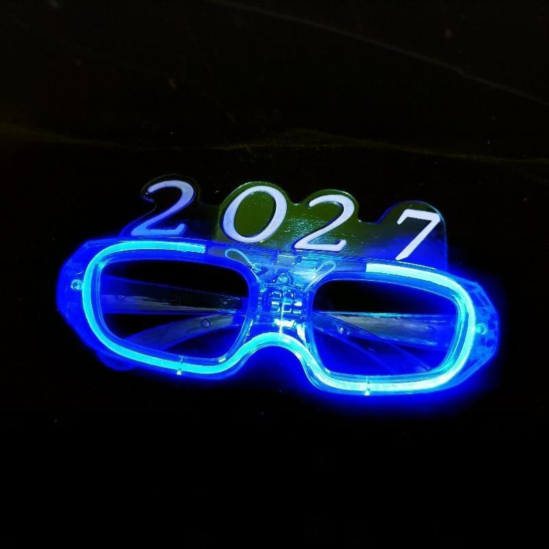 LED Light Up Glasses Multi Color Flashing Modes Bright Glow Effect Durable Frame for Outdoor Night Carnival Events