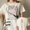 Wicked Defying Gravity Komfort-T-Shirt Rosa und Grün Für immer verändert Unisex-T-Shirt Baumwoll-T-Shirt Fantasy-Bekleidung Y2K Oberteil Streetwear