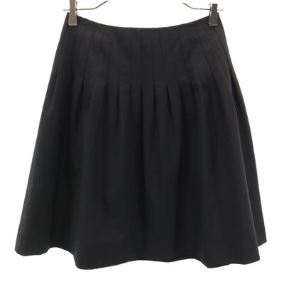 FOXEY NEW YORK Made In Japan Midi Length Flare Skirt 38 Black Women Used