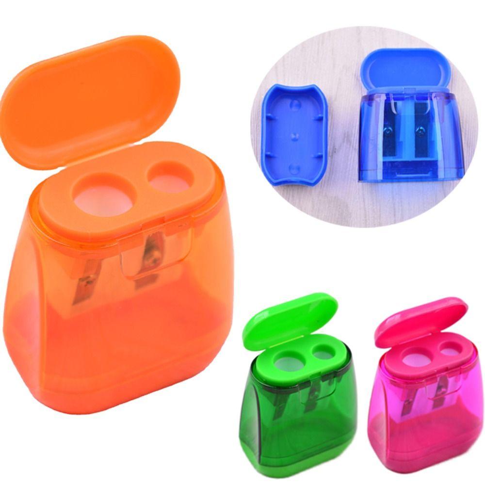 

12Pcs Mini School Office Supplies Double Hole Student Stationery New Pencil Sharpener