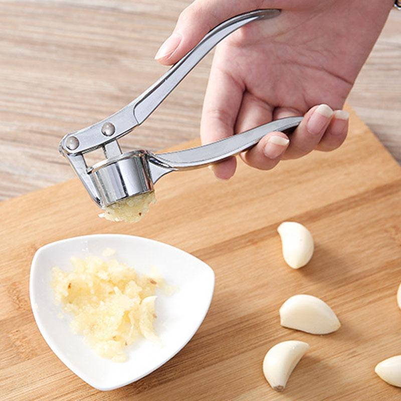 Garlic Press Crusher Mincer Kitchen Stainless Steel Garlic Smasher Squeezer Manual Press Grinding Tool Kitchen Accessories